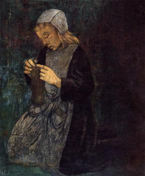 Young Breton, The Little Knitter